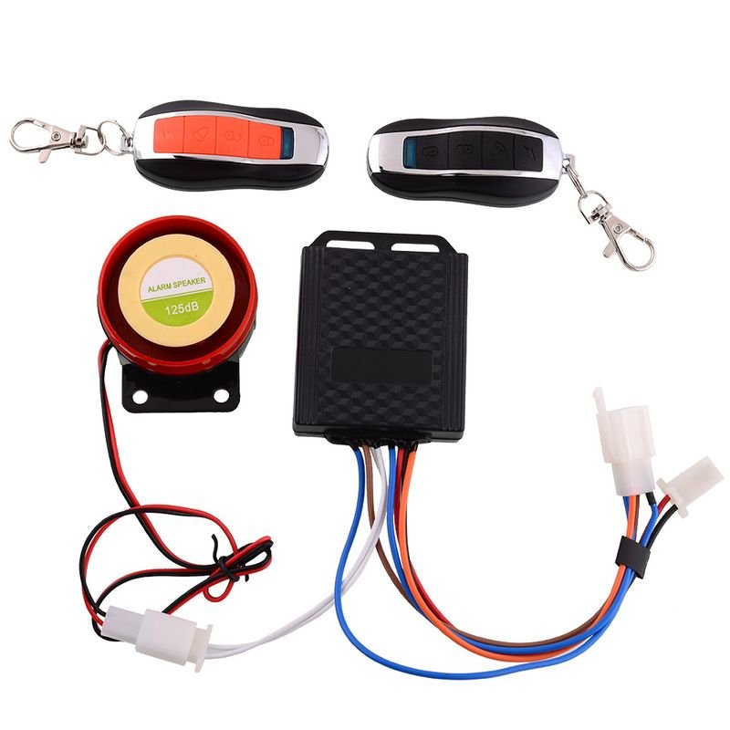 Alarm system for motorcycles