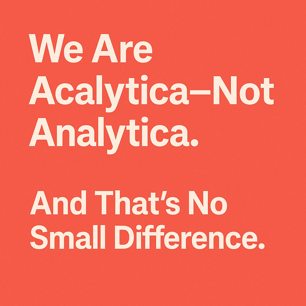 Acalytica is not just about analytics. It's about action, agency, and accelerating creators. Learn why the name matters.