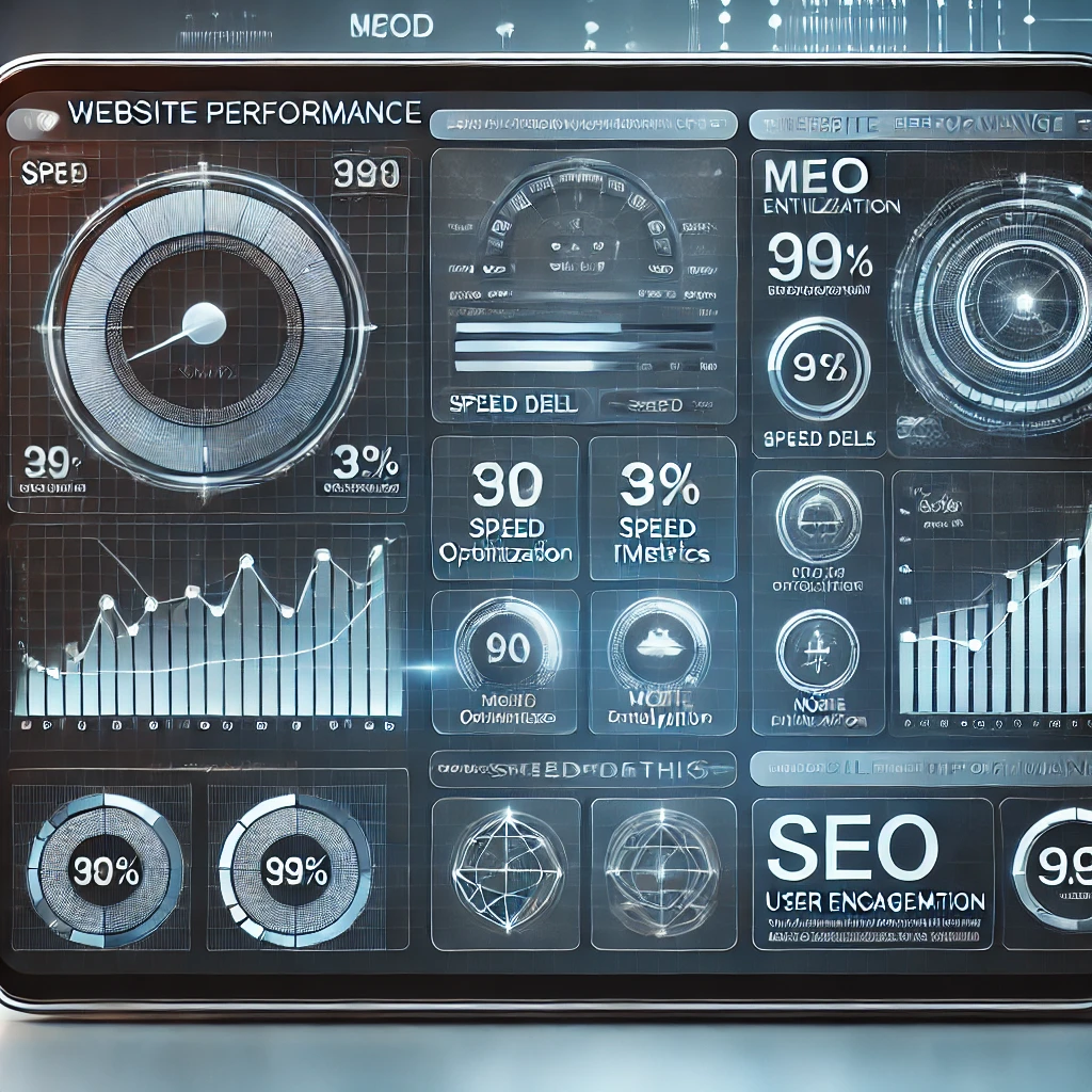 dasboard showing web analytics