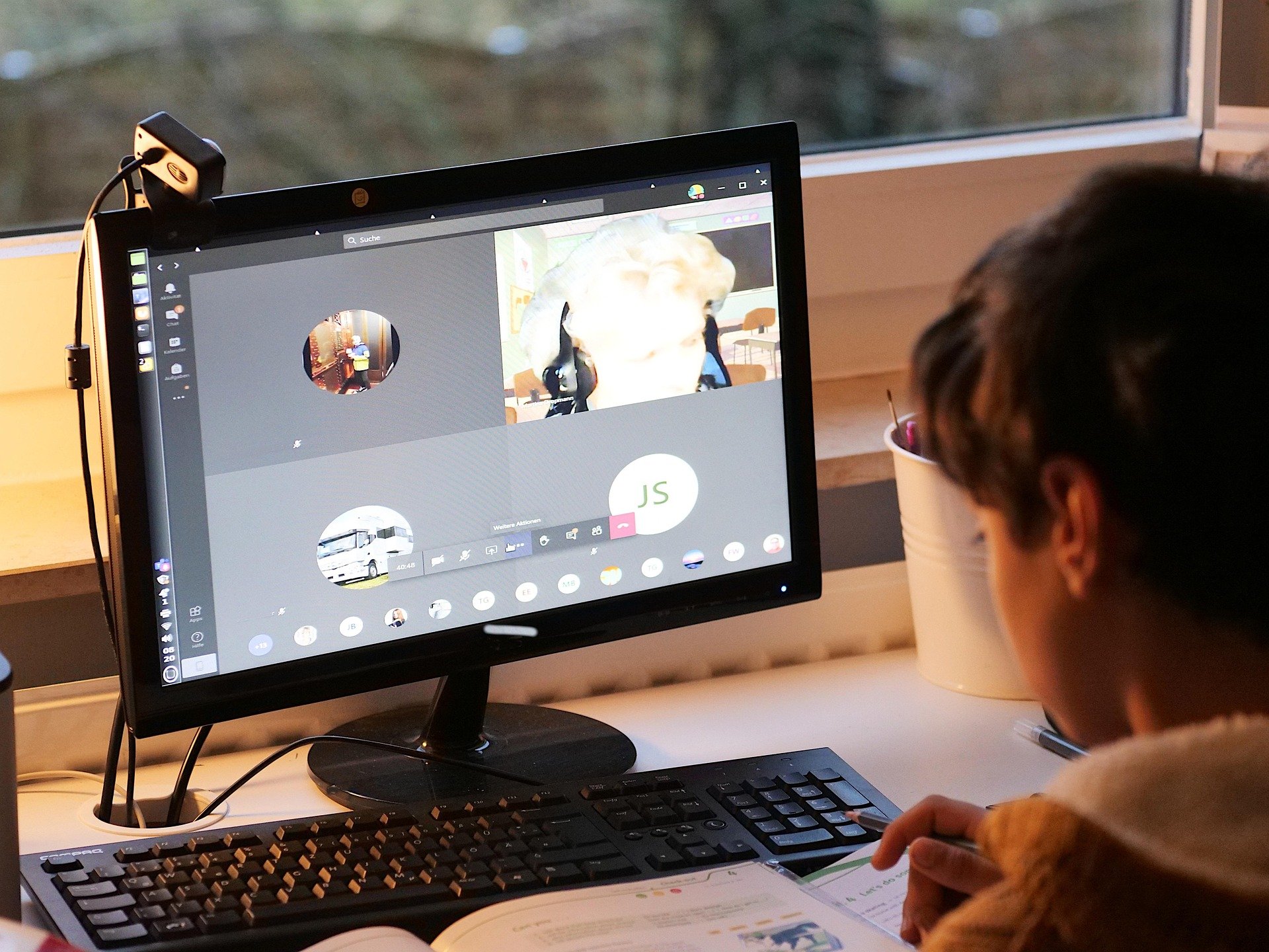 child-student-video-conference