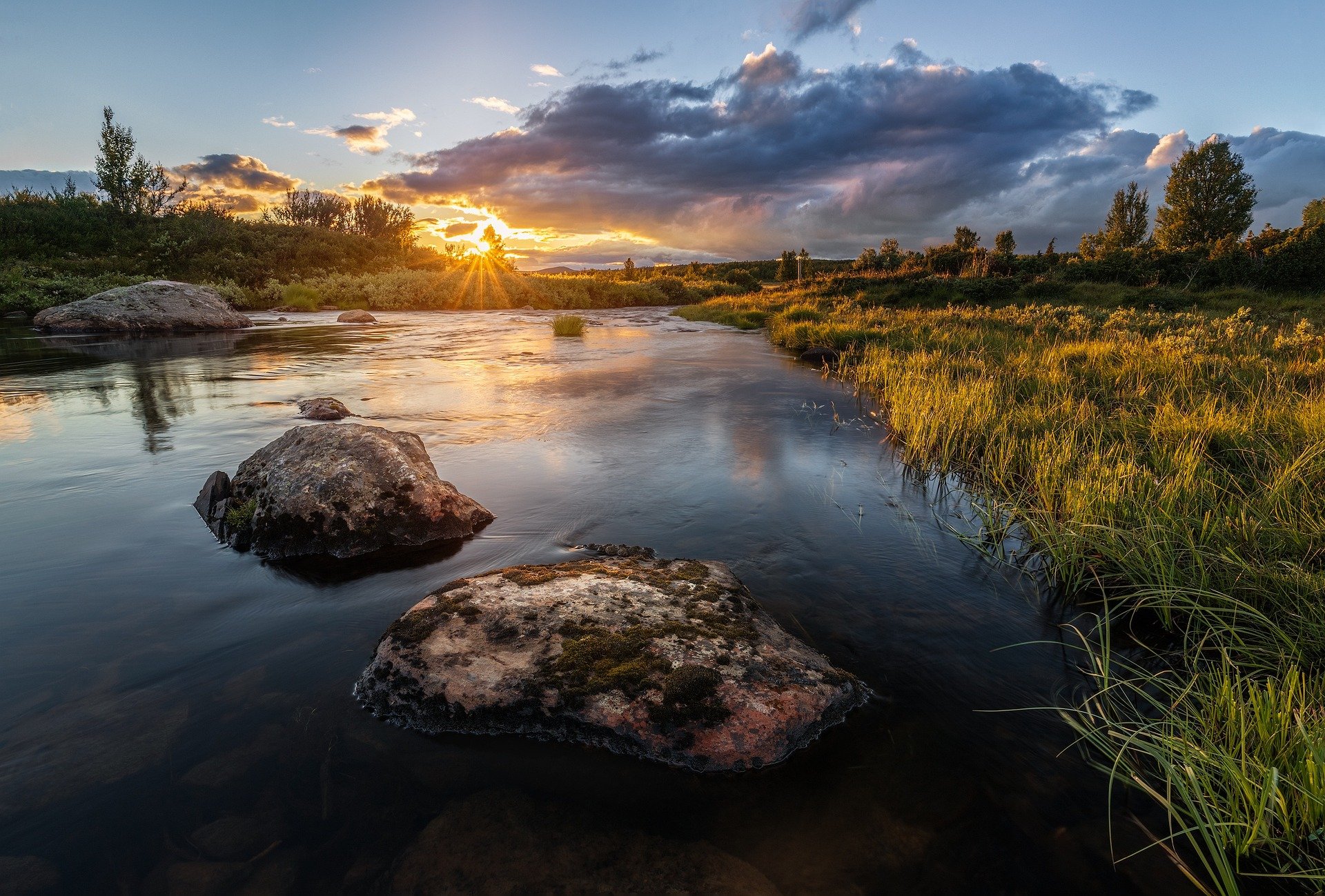 sunset-river-nature-water