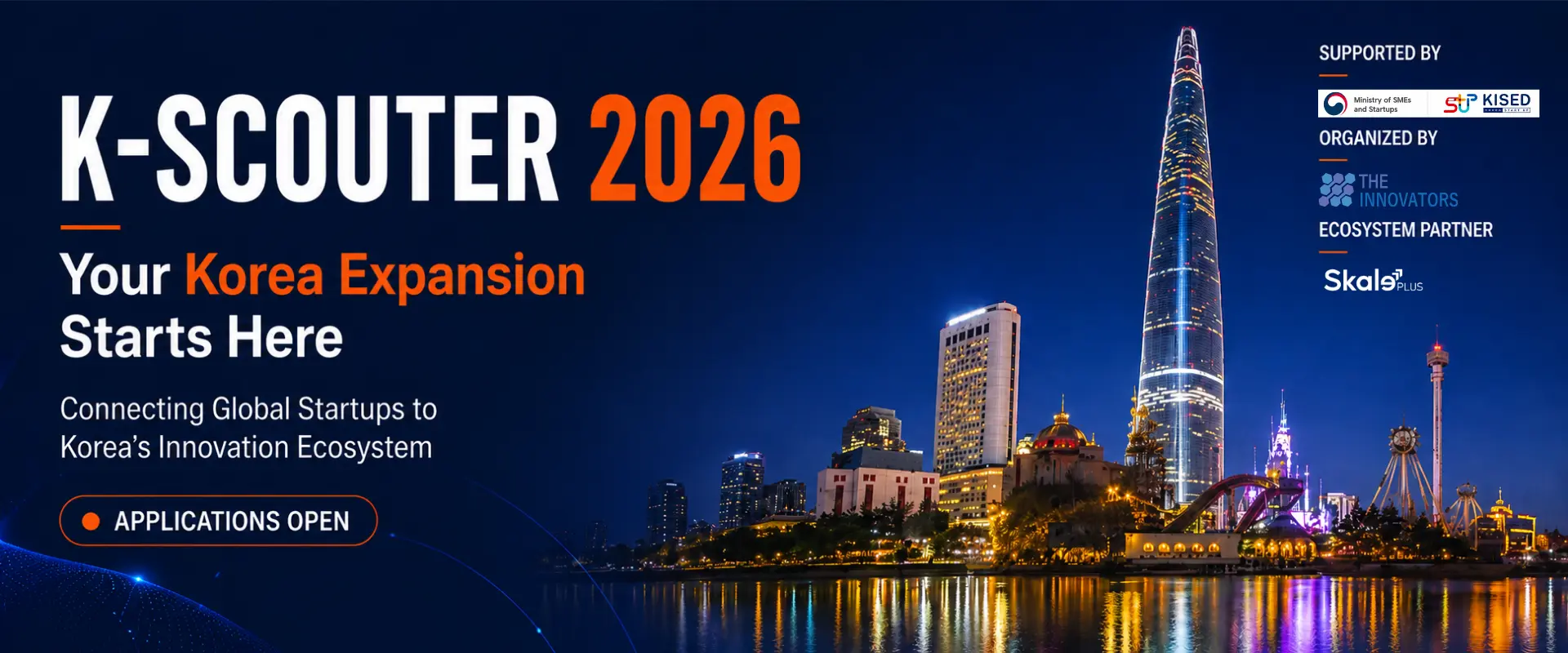 Poster for 2026 K-Scouter Acceleration Program - South Korea