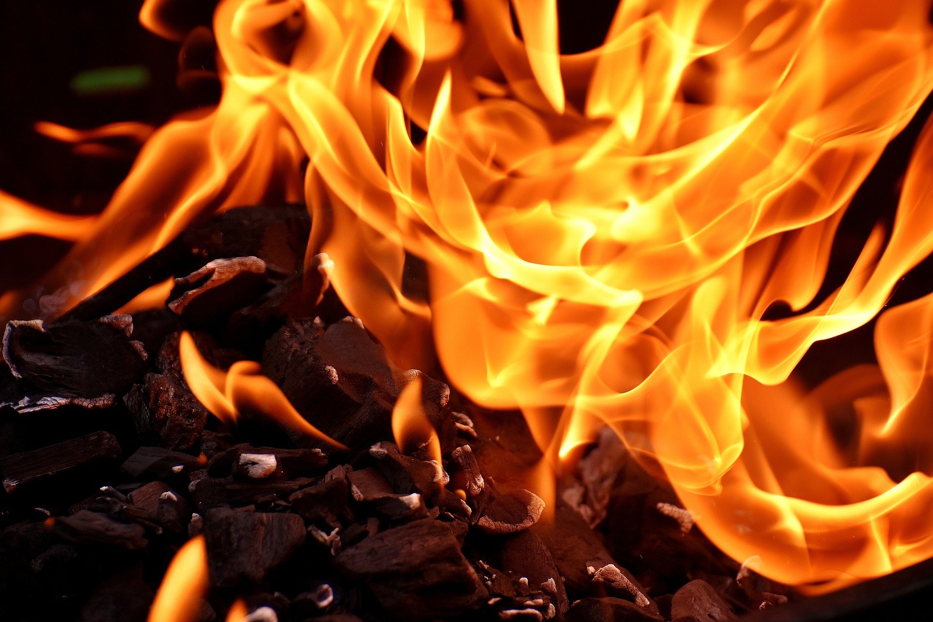an image with fire, blazing flames