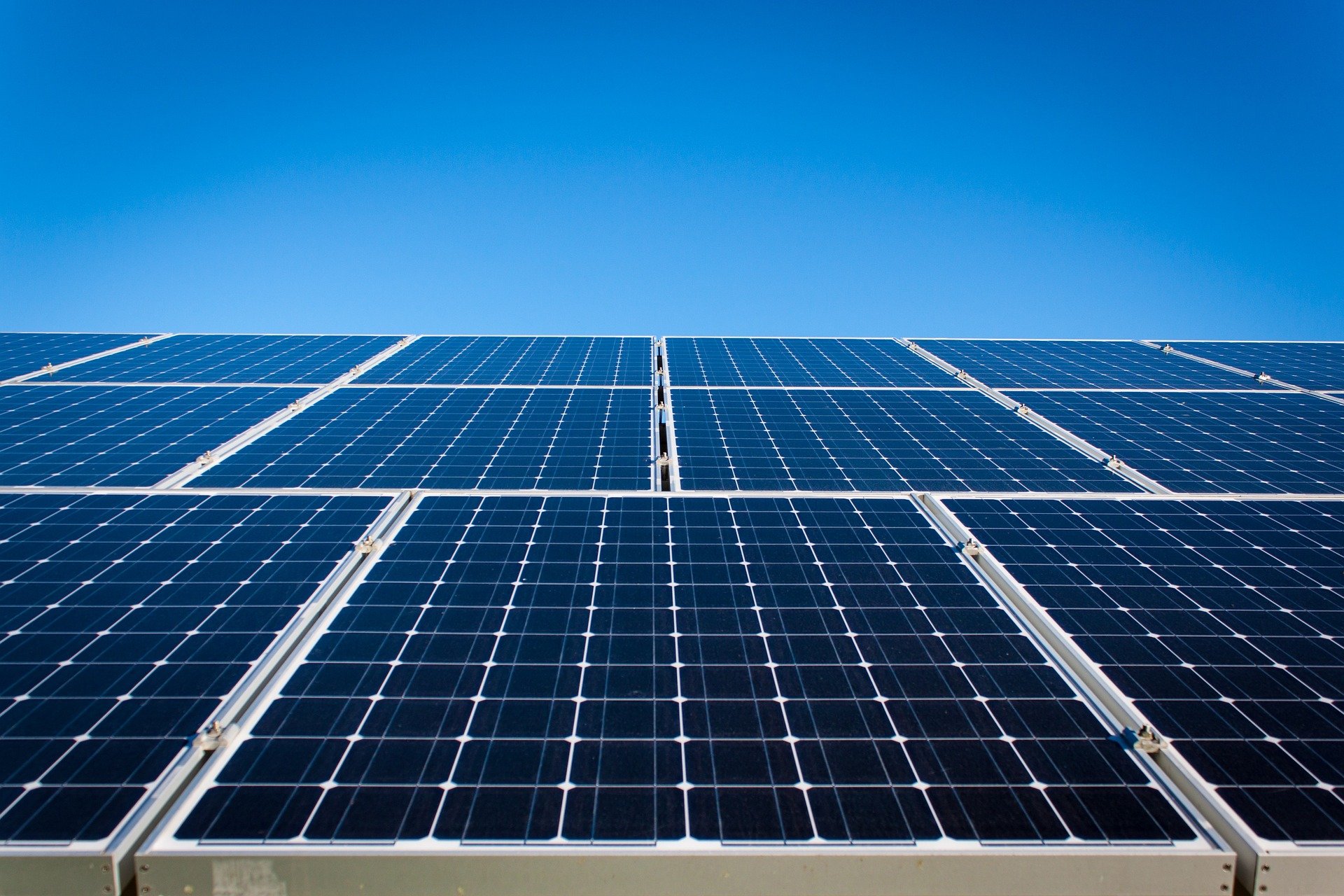 solar panels mounted