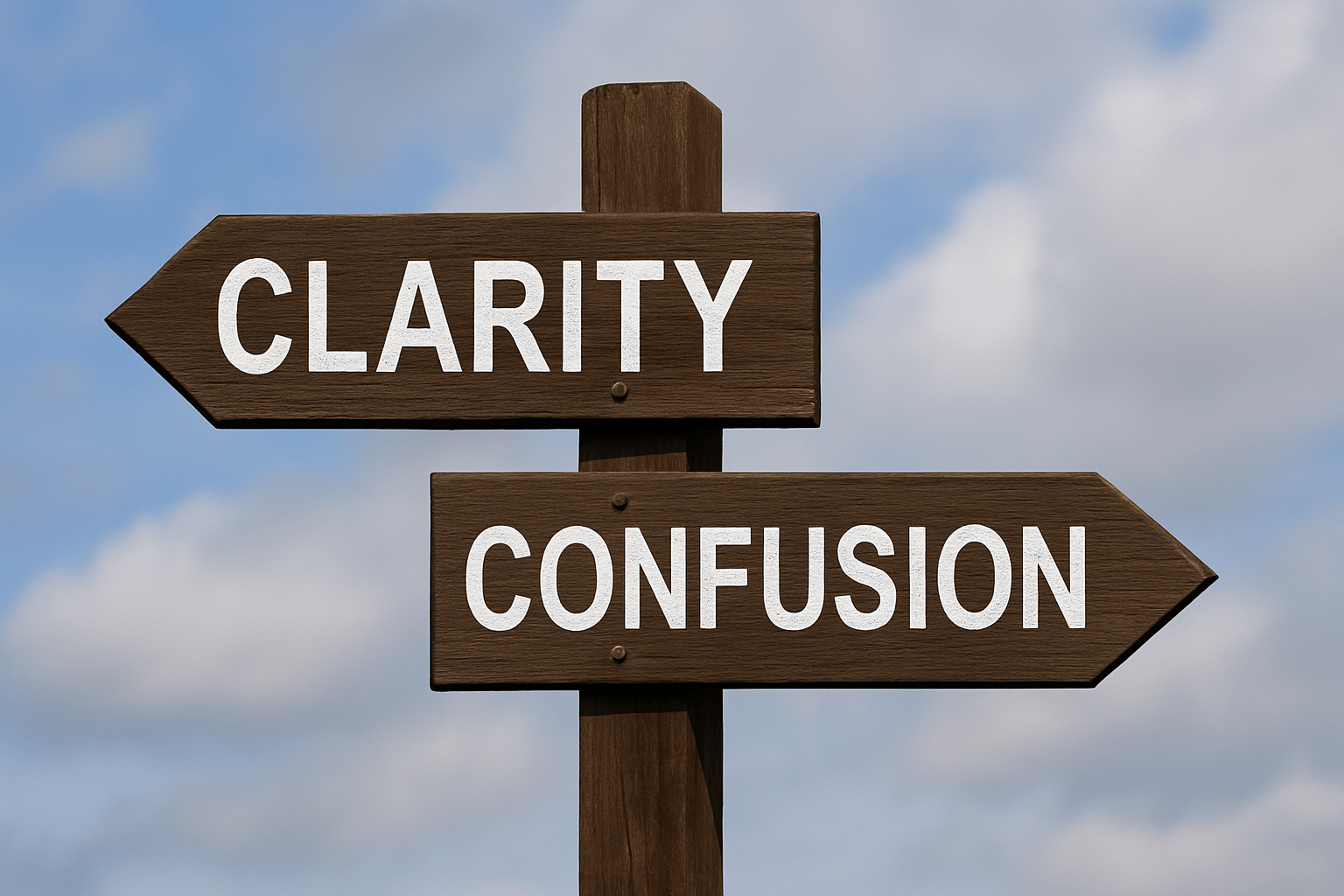 clarity vs confusion