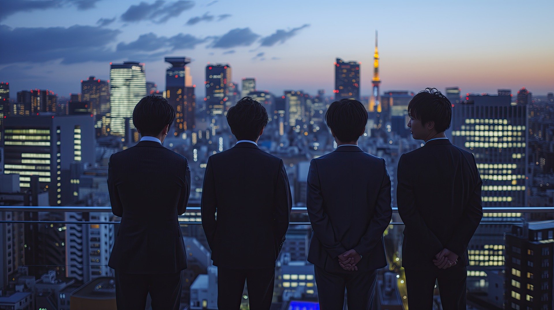 an Intrapreneurship team on a balcony