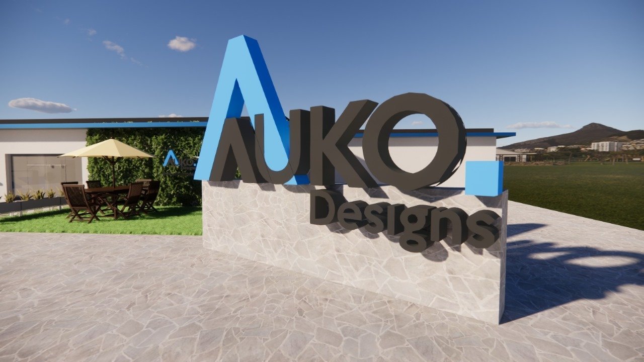 AUKODesigns logo poster