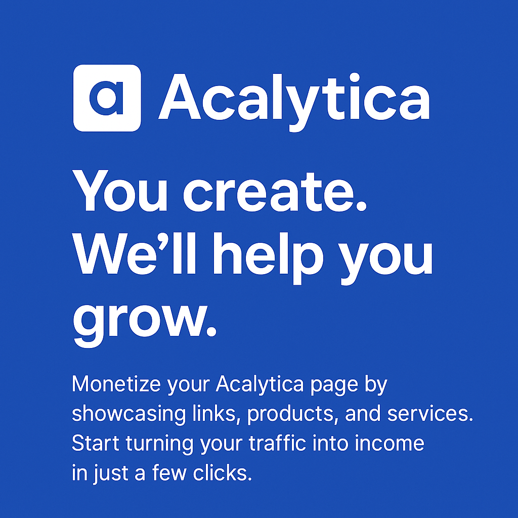 Acalytica, digital tools for creators