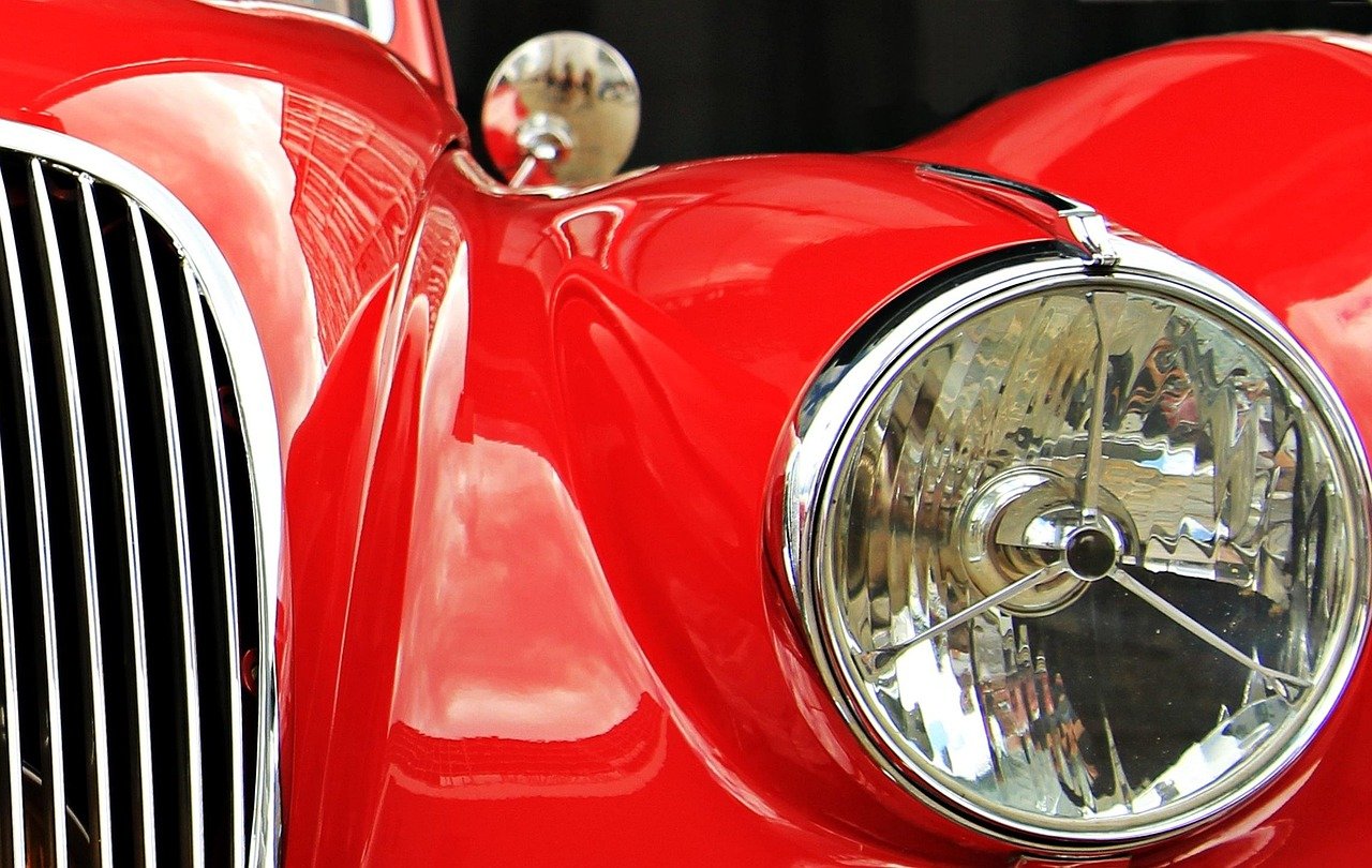 jaguar-antique-car-red-automobile