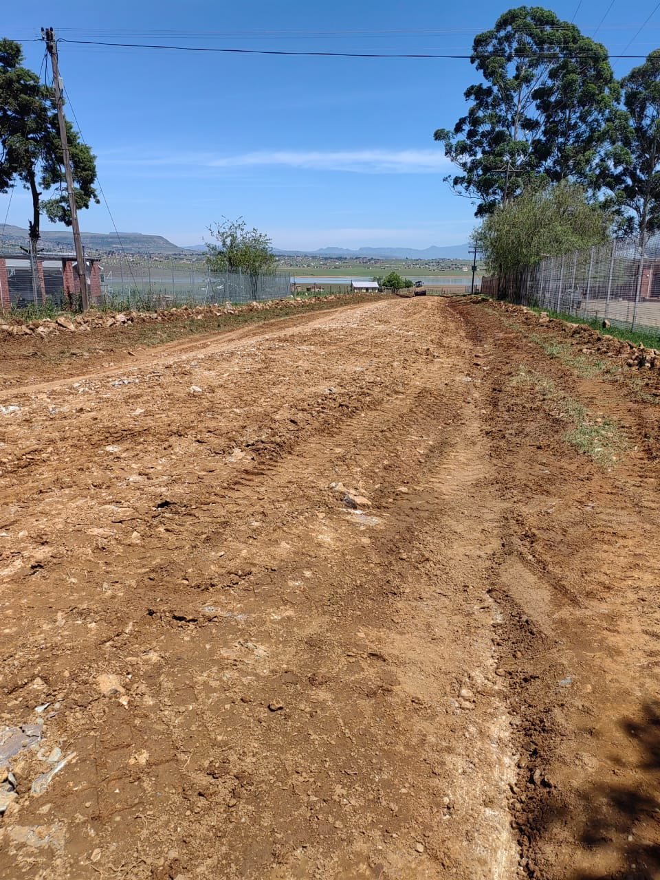 dirt road under construction