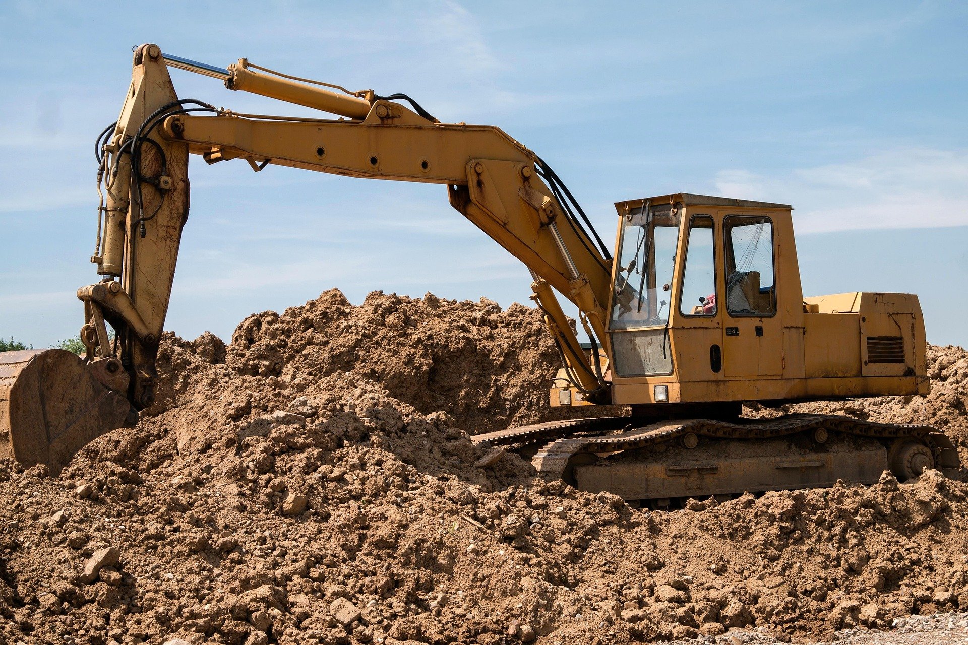 excavator at work
