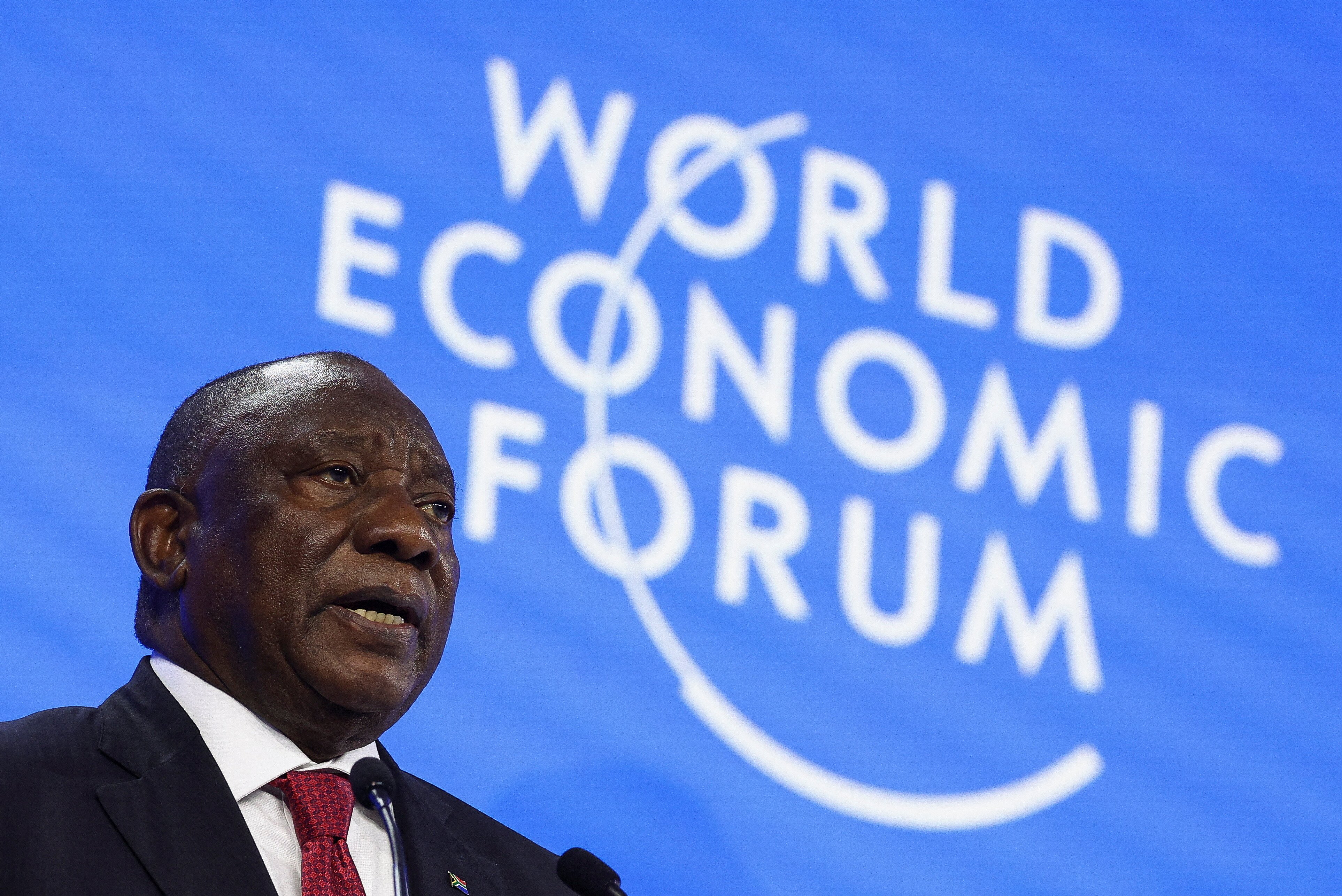 cyril ramaphosa at Davos 2025