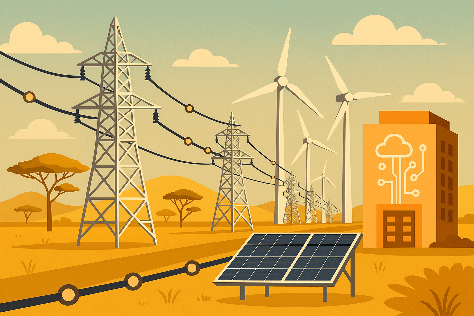 From Fossil to Fiber: Reimagining Africa’s Power Corridors as Digital Energy Highways