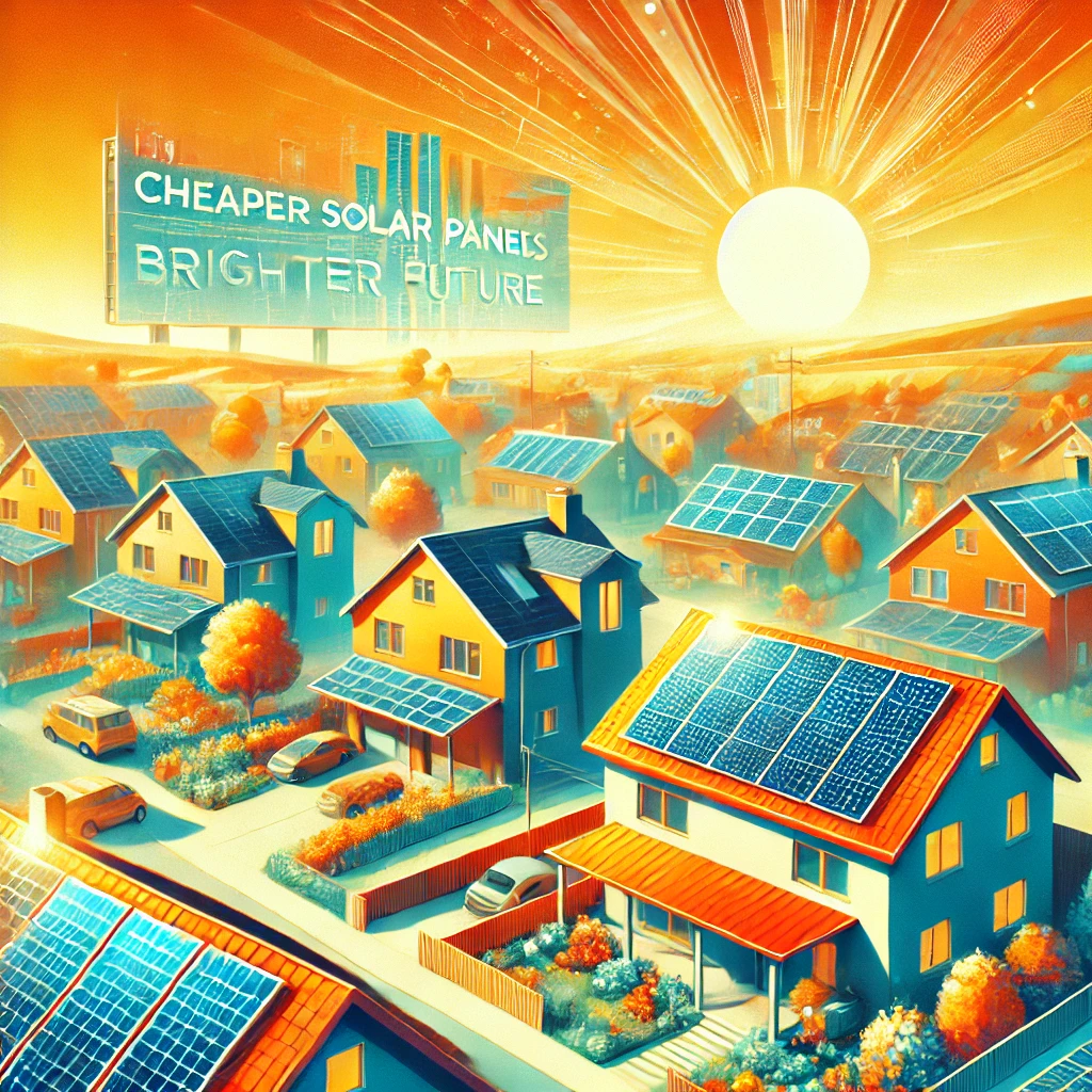 A causal perspective on how cheaper solar panels could kickstart a solar energy boom