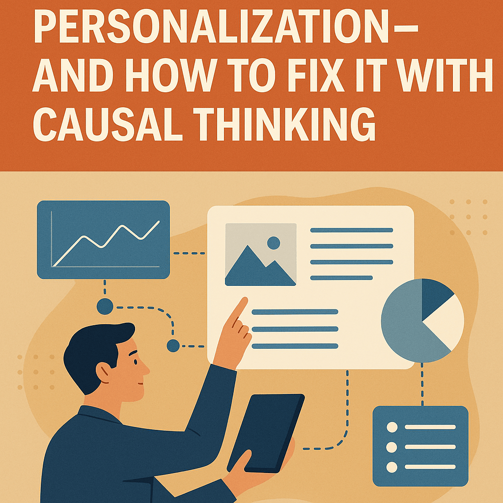 Most marketers fail at personalisation because they confuse correlation with causation. This article explains how causal reasoning transforms data into personalised content that actually drives outcomes.