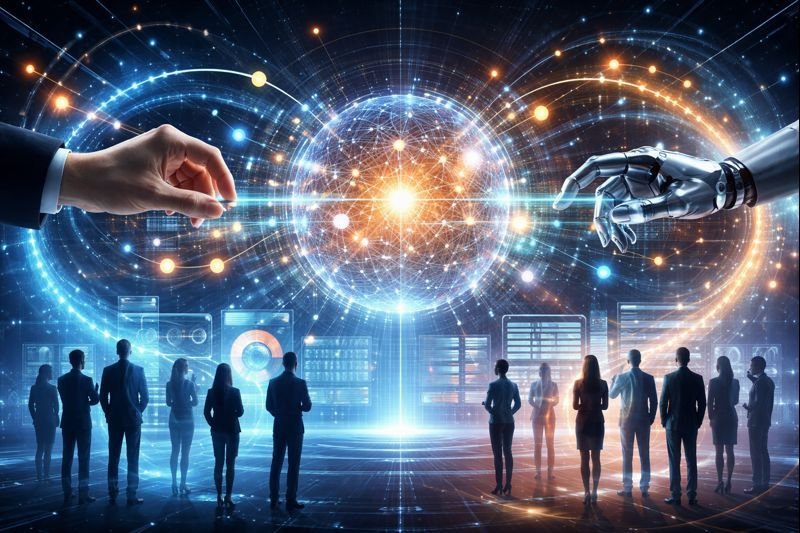 Human-AI collaboration in a digital world